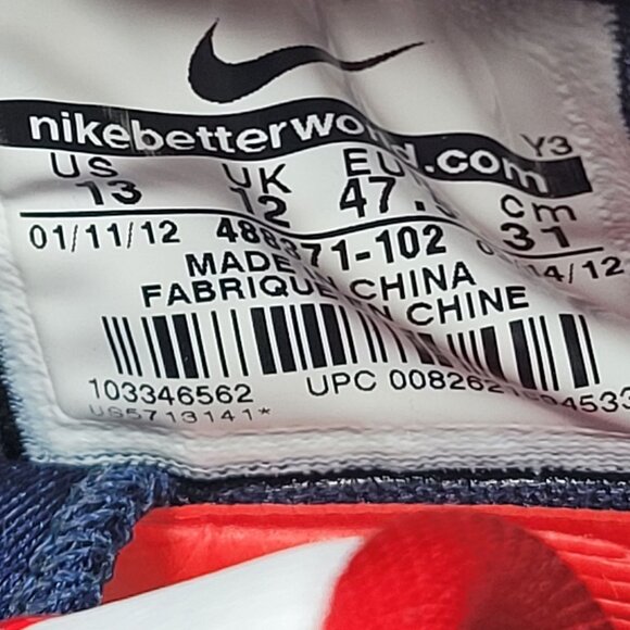 Nike Zoom Kobe 7 System Olympic Men's White Red Sneakers 488371-102 US Size 13 - Picture 11 of 11